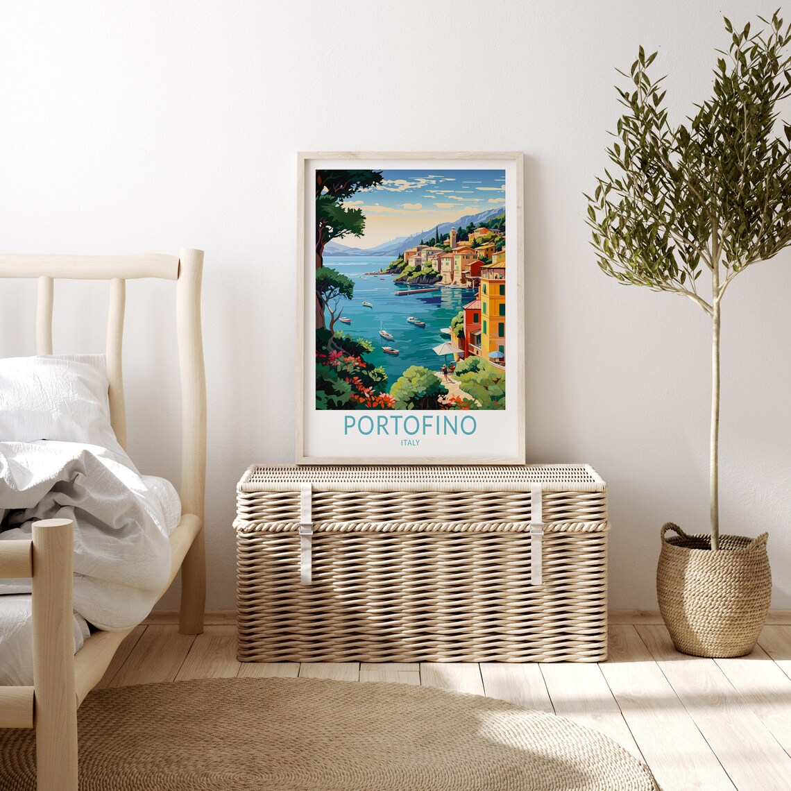 Portofino Italy Travel Poster, Amalfi Coast Wall Decor - Image 3