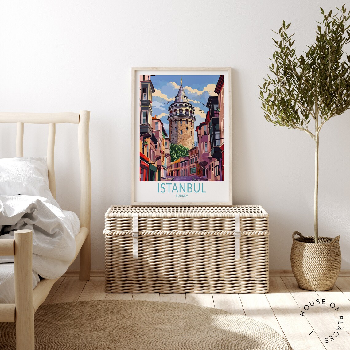 Istanbul Turkey Travel Poster, Historical City Art Print - Image 3