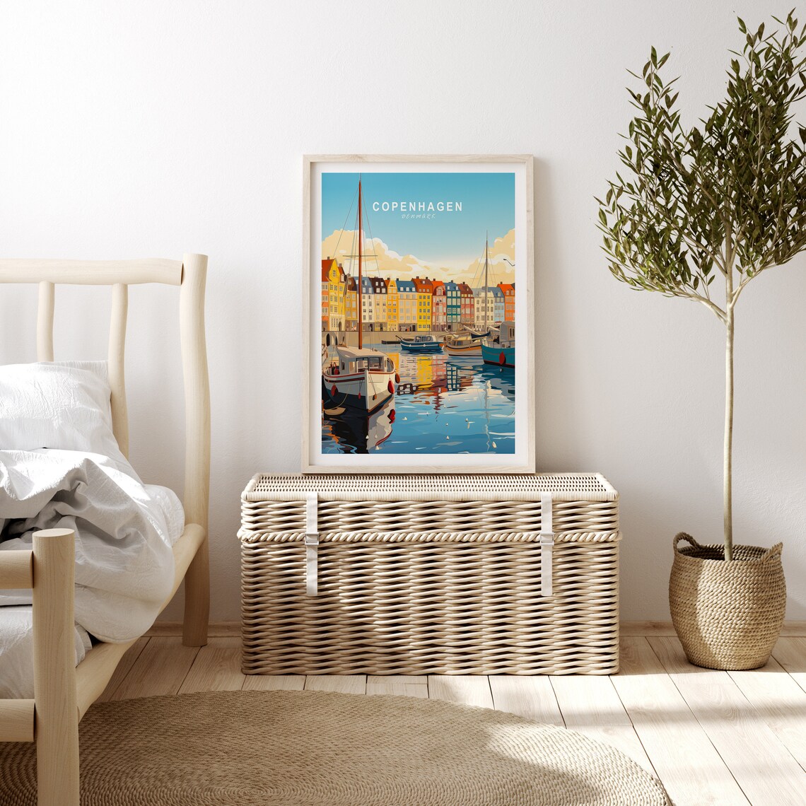 Copenhagen, Denmark Custom Travel Poster Print - Image 3