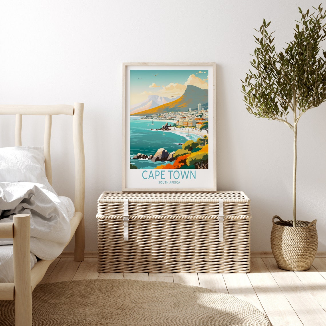 Cape Town South Africa Travel Poster Cape Town Poster Print Custom Travel Poster Personalized Travel Poster Birthday Gifts - Image 3