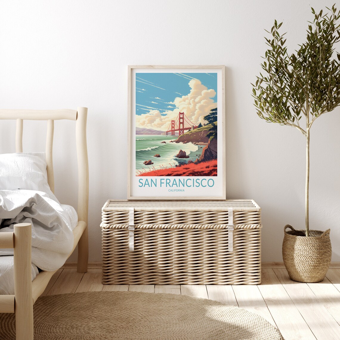 San Francisco California Travel Poster Print - Image 3