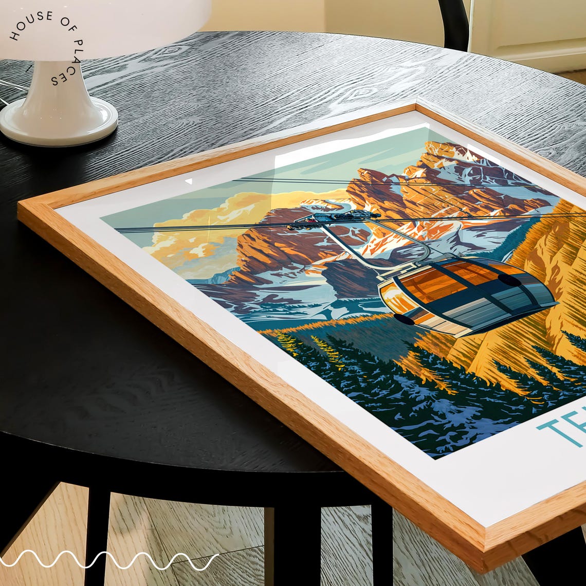 Telluride Colorado Gondola Golden Peak Alpine Fall Vista Poster - Image 3