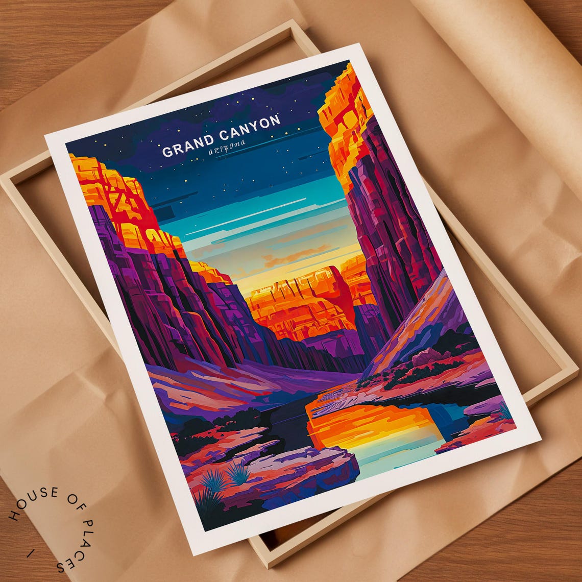Grand Canyon Arizona Travel Poster - Image 2