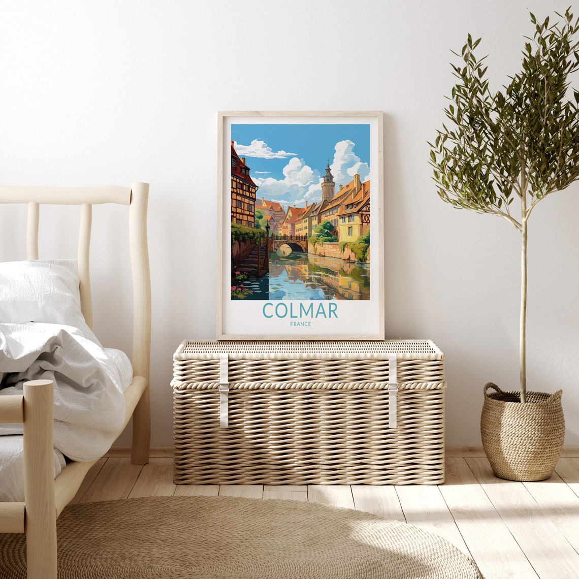 Colmar City Travel Print Colmar France Travel Poster Print Colmar City Wall Art Colmar France Travel Wall Decor - Image 3