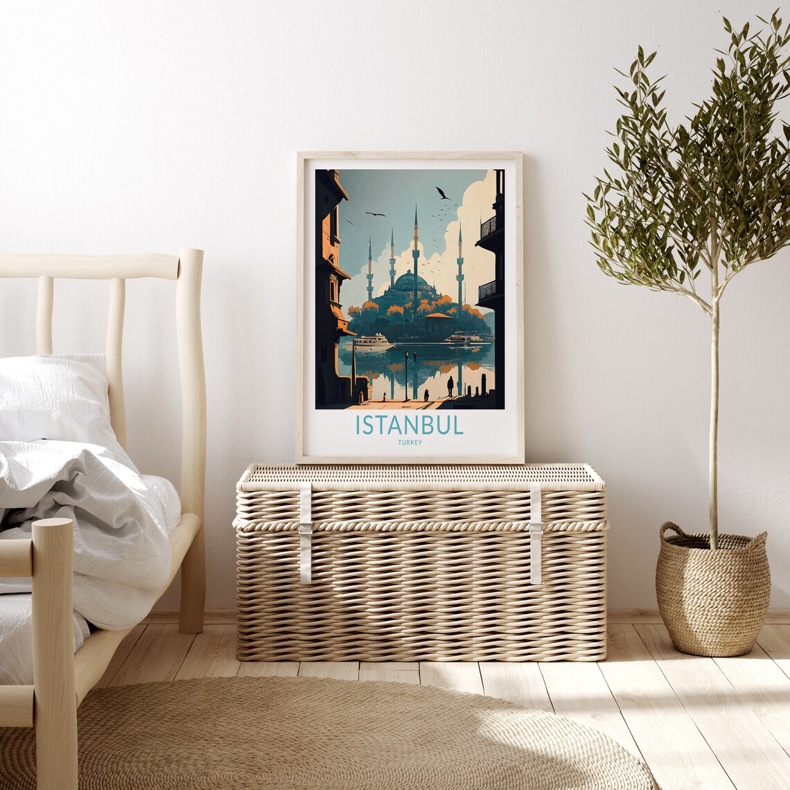 Istanbul Travel Poster, Turkey Wall Art Print - Image 3