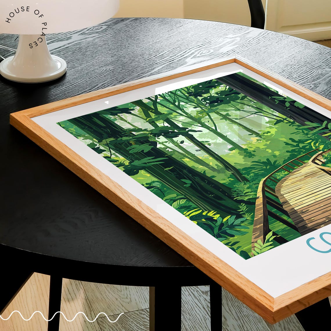 Congaree South Carolina Forest Boardwalk Lush Green Art Poster - Image 3