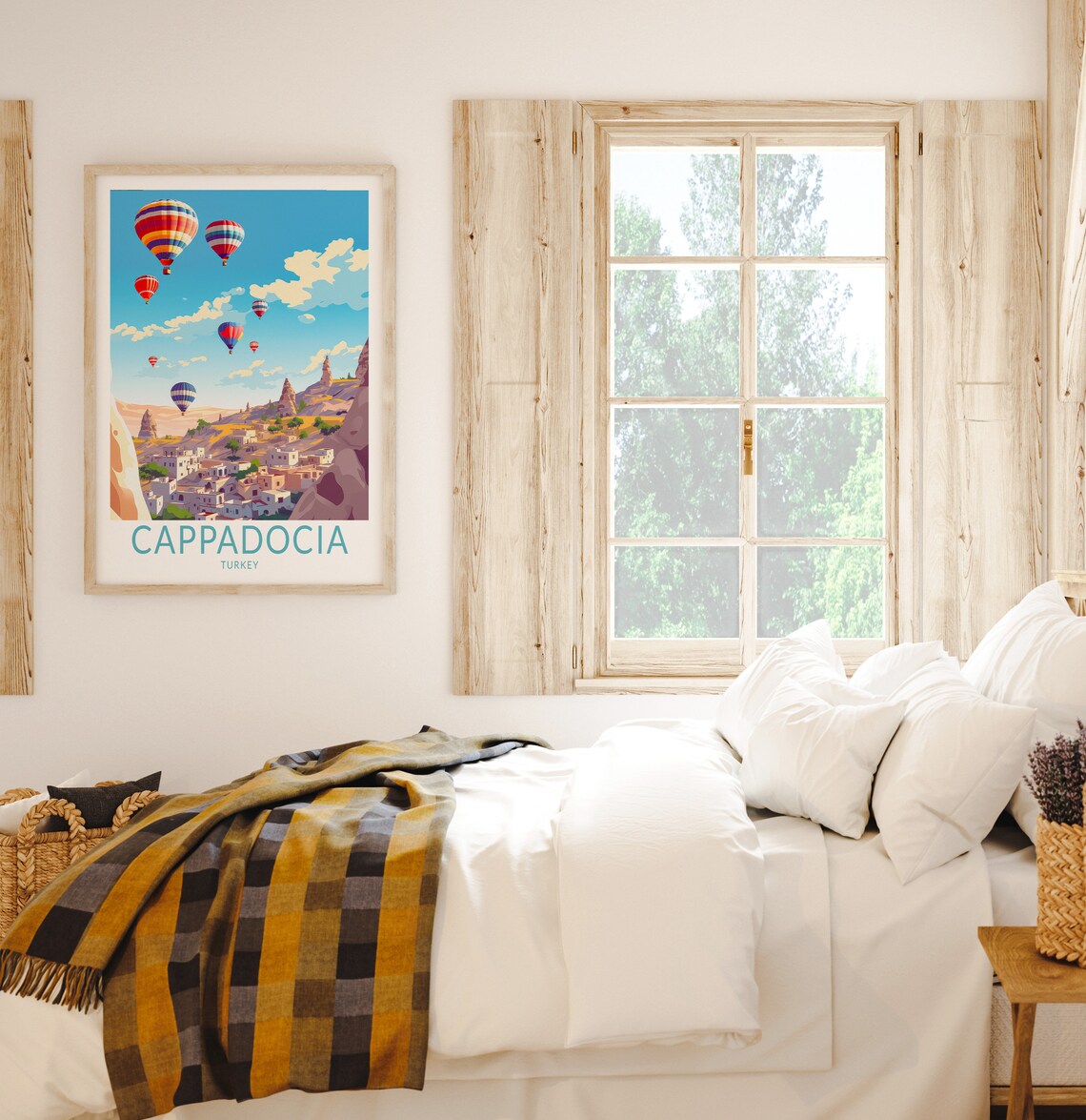 Cappadocia Turkey Travel Poster, City Travel Print - Image 2
