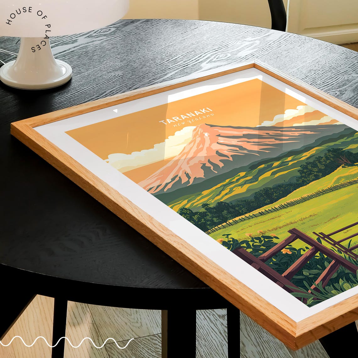 Taranaki Mountain Custom Travel Poster Taranaki New Zealand Wall Art New Zealand Travel Print Personalised Gifts - Image 2