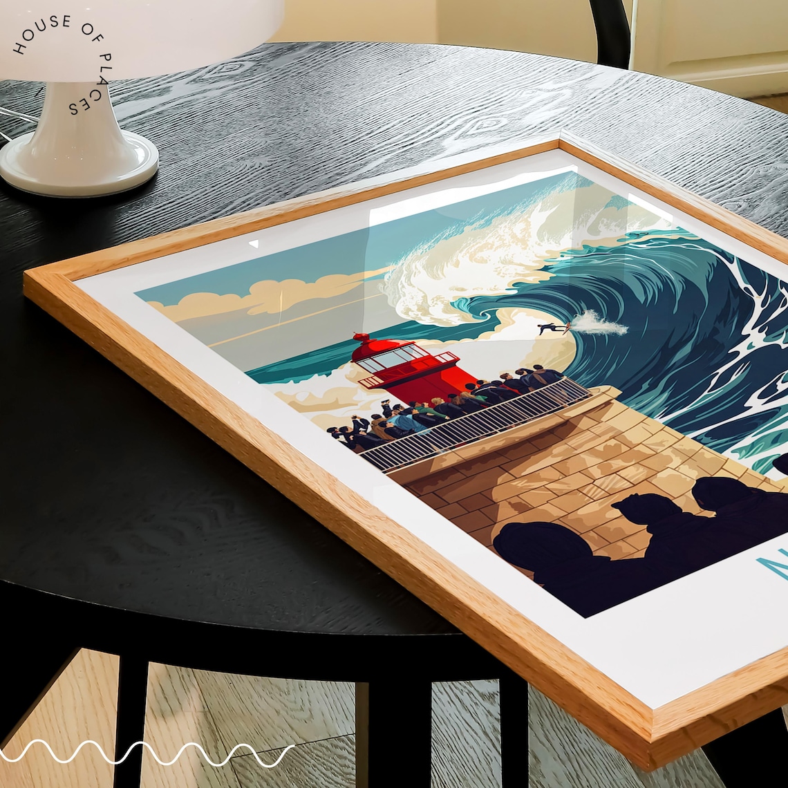 Nazare Portugal Travel Poster, Personalised Travel Poster - Image 2