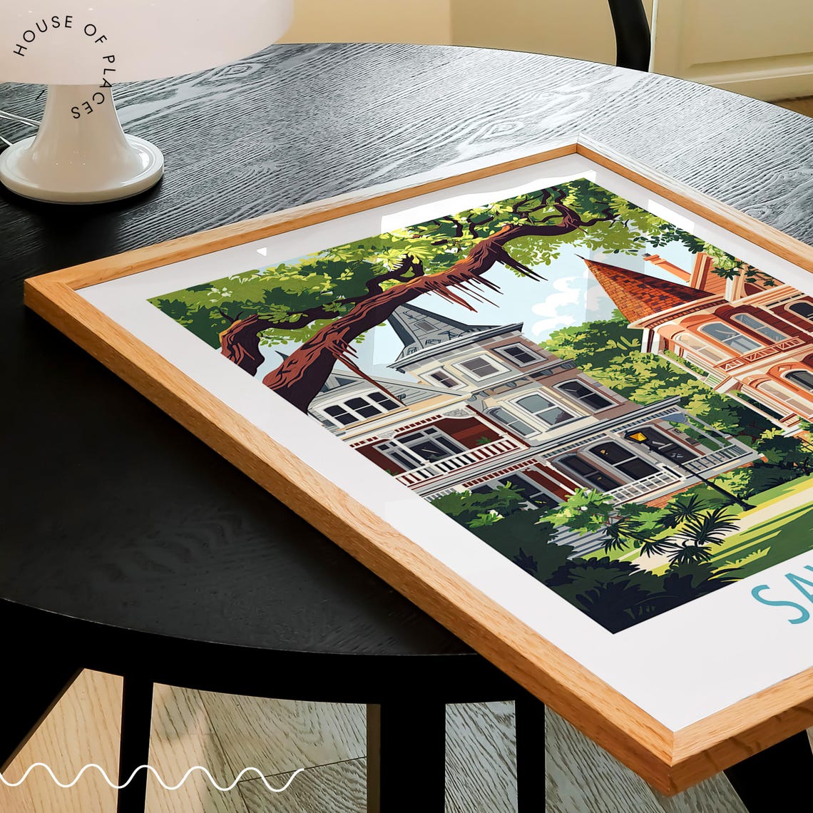 Savannah Georgia Travel Poster Savannah Wall Art Georgia Travel Print Birthday Gifts Wedding Gifts Home Decor - Image 3