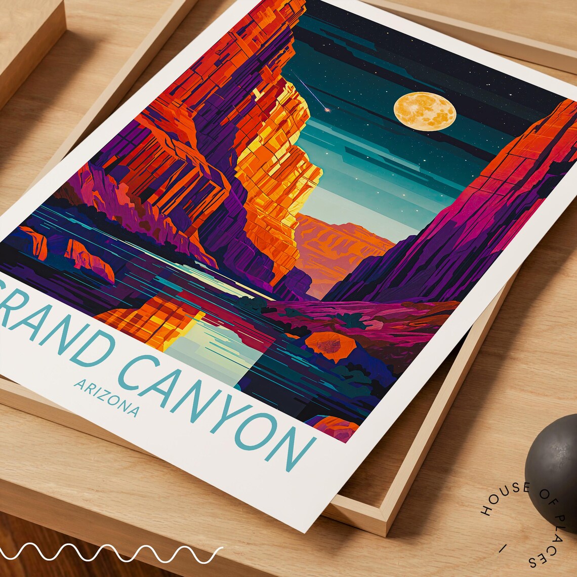 Grand Canyon Arizona Travel Poster, Wedding Present - Image 3