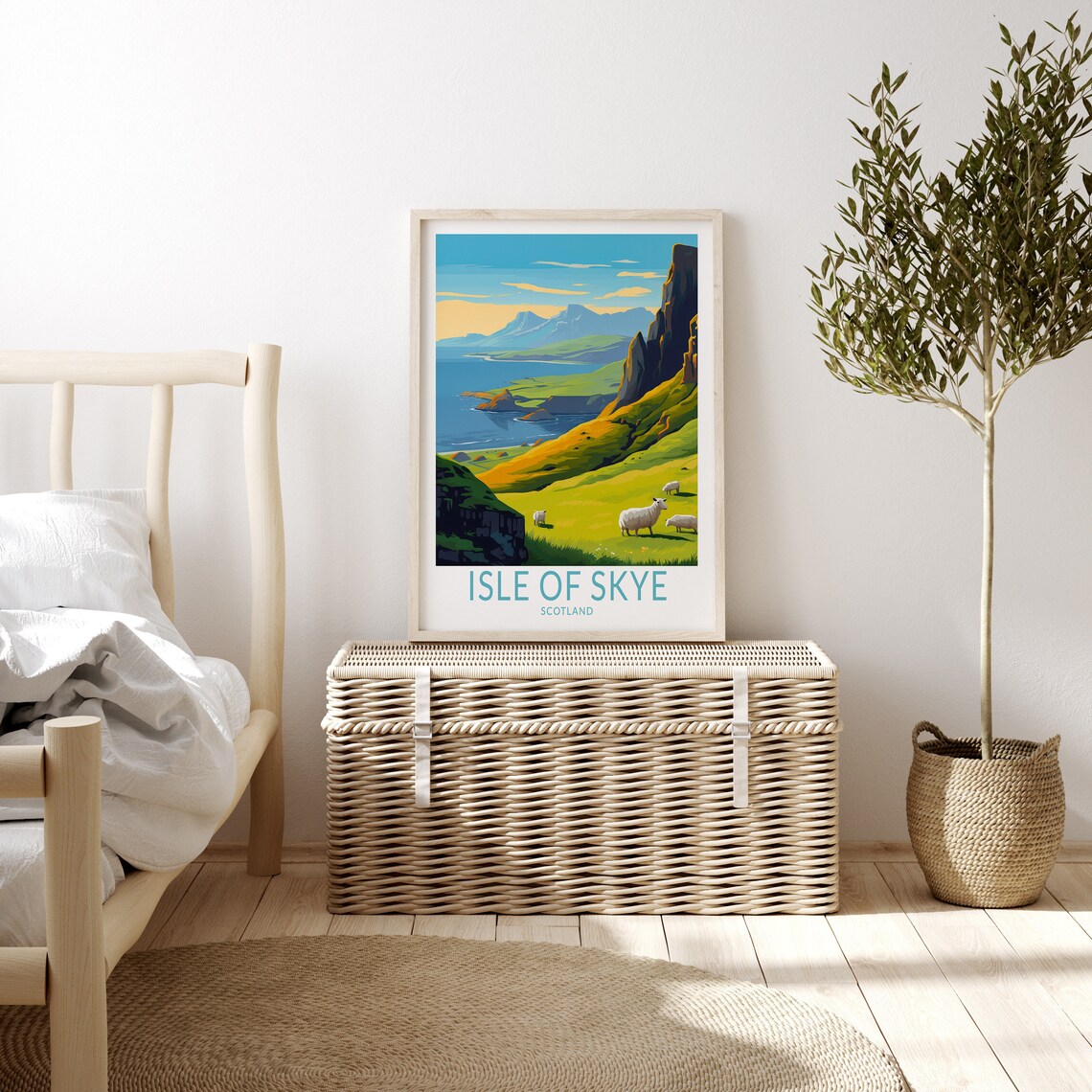 Isle Of Skye Scotland Travel Poster, Coast Wall Decor - Image 3