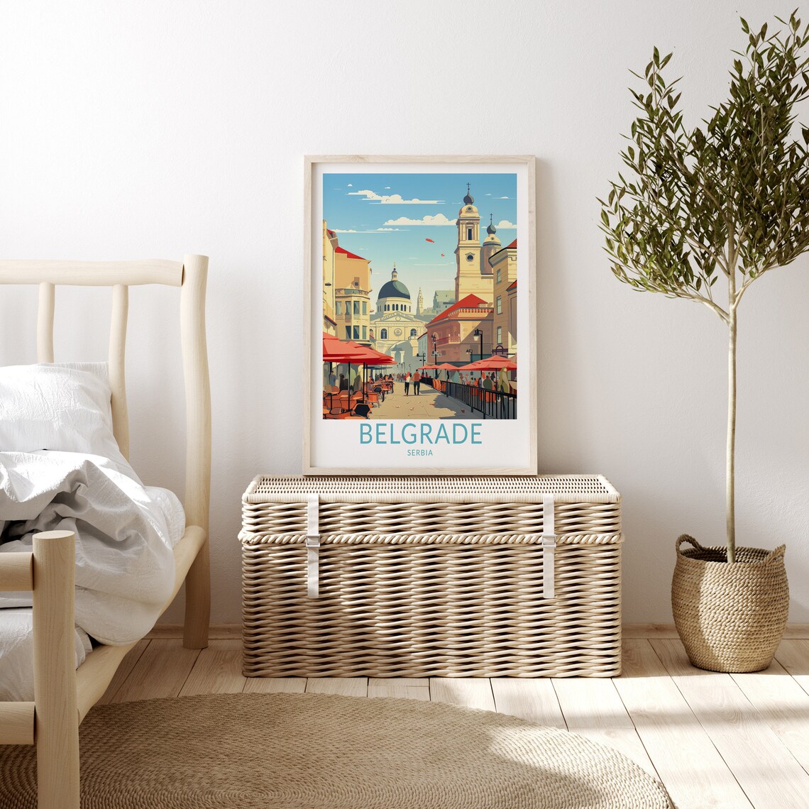 Belgrade Travel Poster, Serbia City Travel Art Print - Image 3