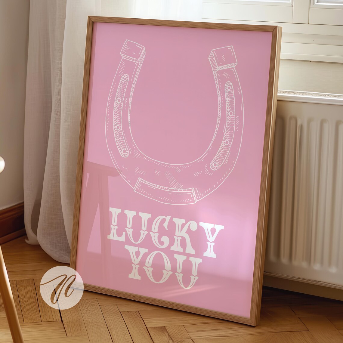 Coastal Cowgirl Surf Wall Art Print, Preppy Western