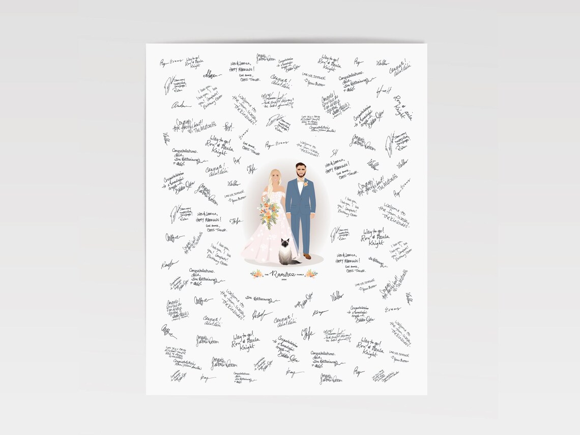 Wedding Guestbook Alternative, Portrait Print - Image 2