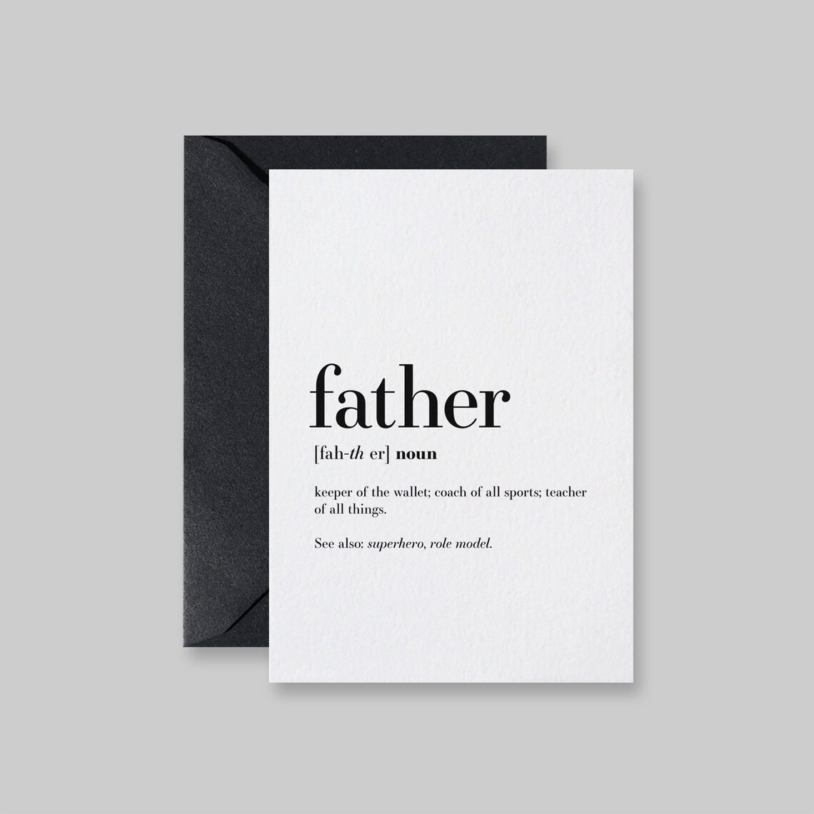 Fathers Day Card Father Definition Dad Funny Card Pregnancy Announcement Card Dad To Be Card