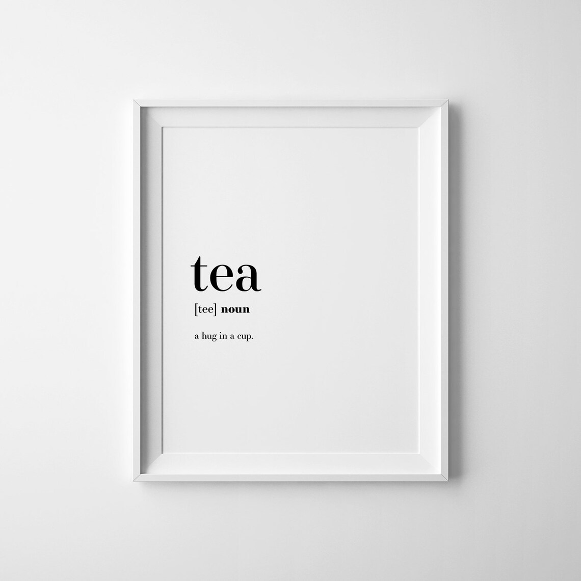 Tea Definition Art Print, Tea Lover Gift