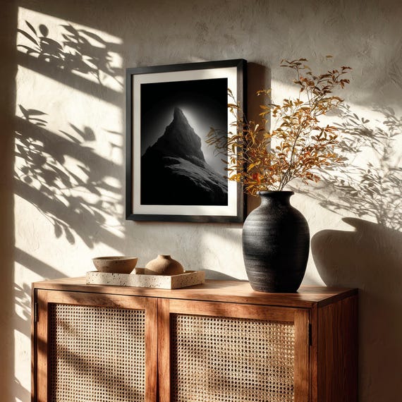Black Mountain Abstract Wall Art