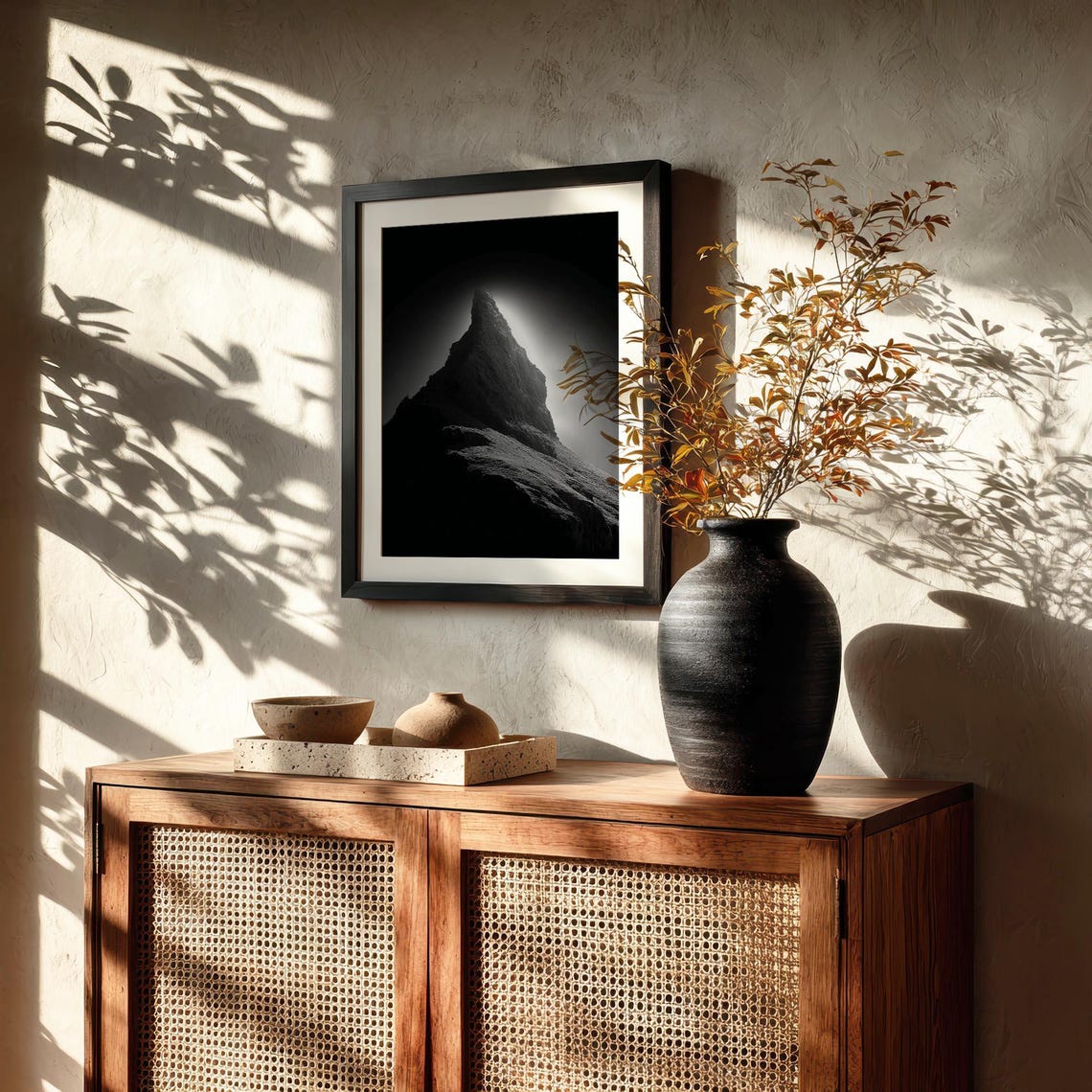 Black Mountain Abstract Wall Art
