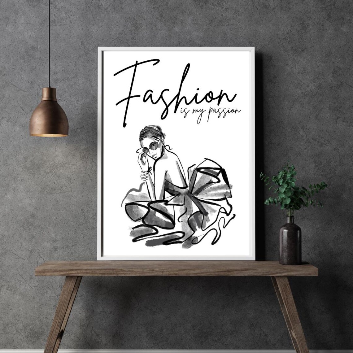 Fashion Is My Passion Motivational Quote Poster - Image 5