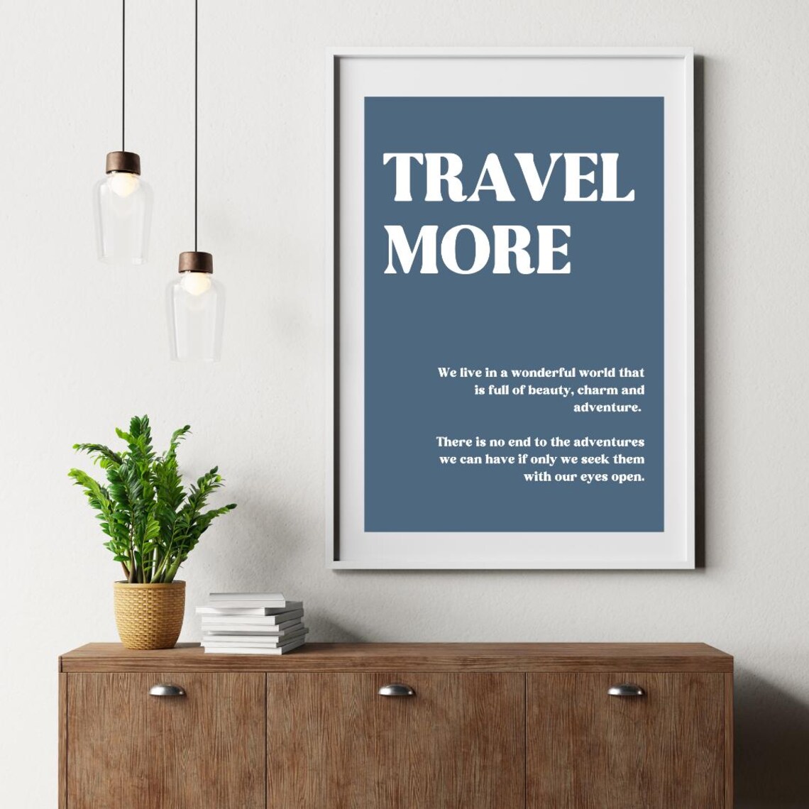 Travel More Quote Poster, Motivational Inspiration - Image 3