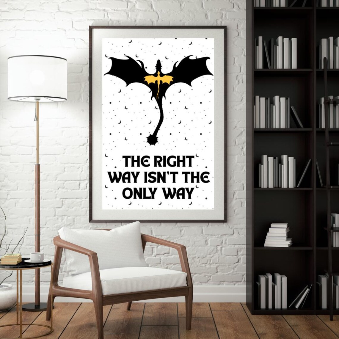 Fourth Wing Quote, Book Lover Poster - Image 2