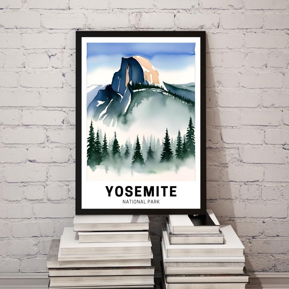 Yosemite National Park Travel Poster, Artwork - Image 3