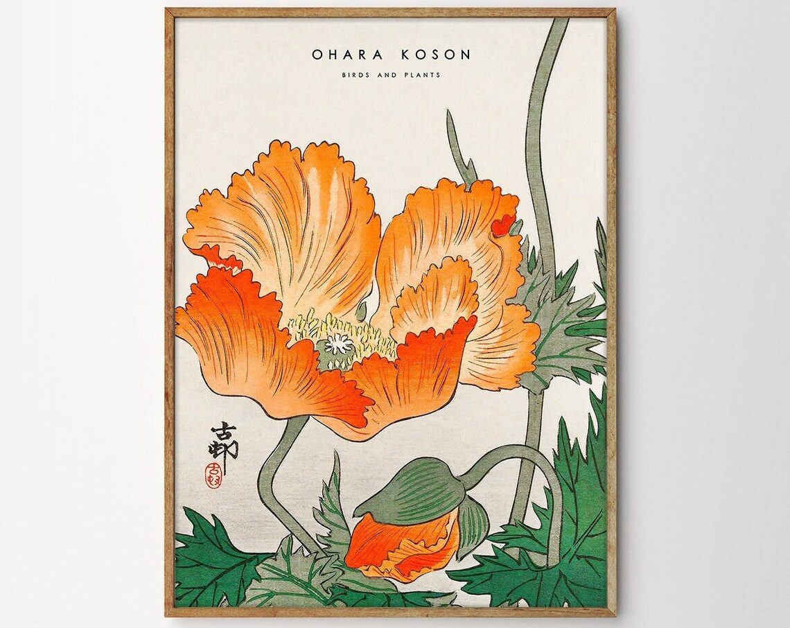 Ohara Koson Japanese Birds and Plants Art Print - Image 4