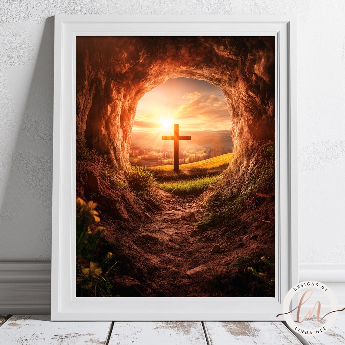 He Is Risen Resurrection Art Print, Easter Faith - Image 2
