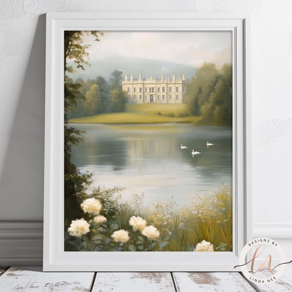 Pemberley Estate, Jane Austen-Inspired Art Print