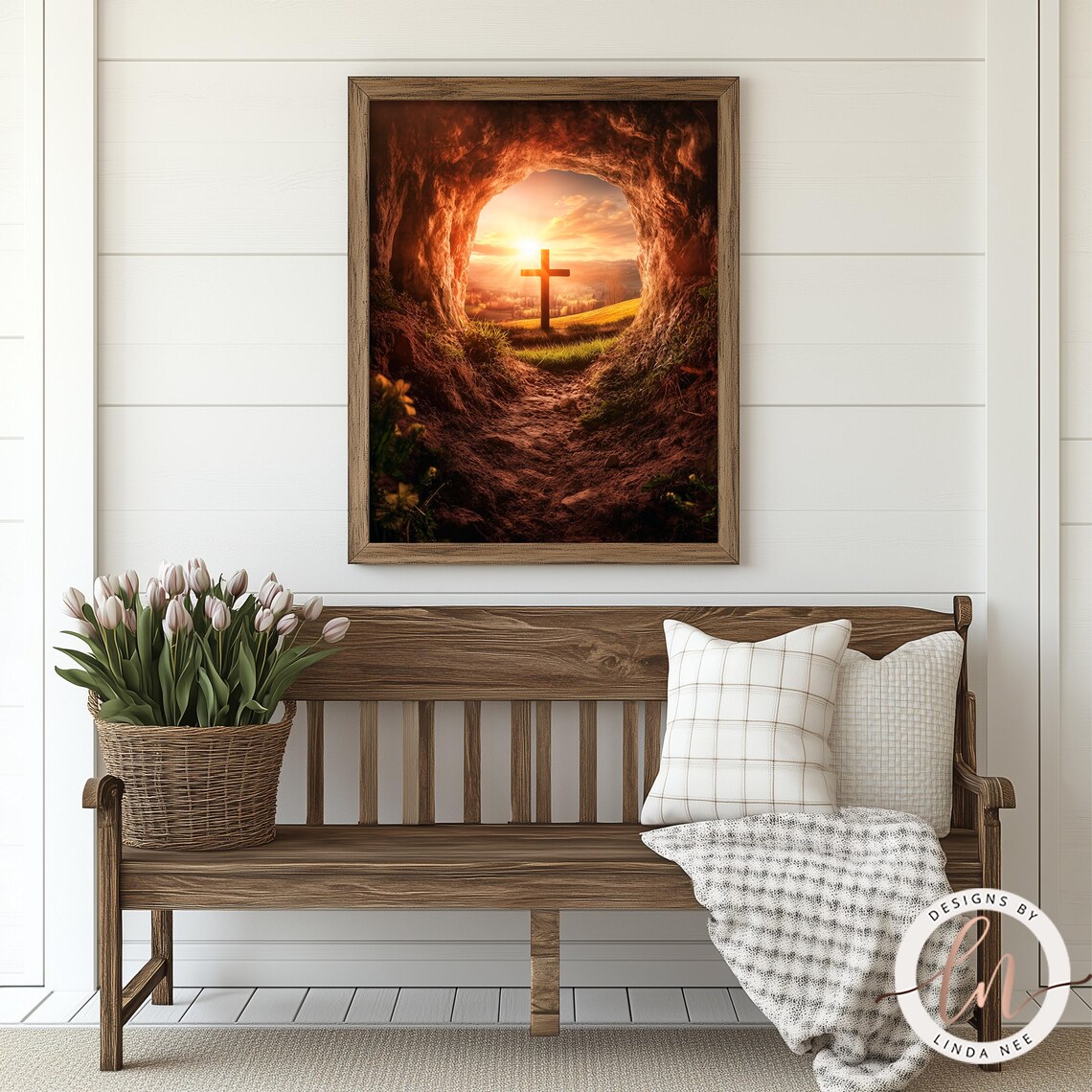 He Is Risen Resurrection Art Print, Easter Faith - Image 3