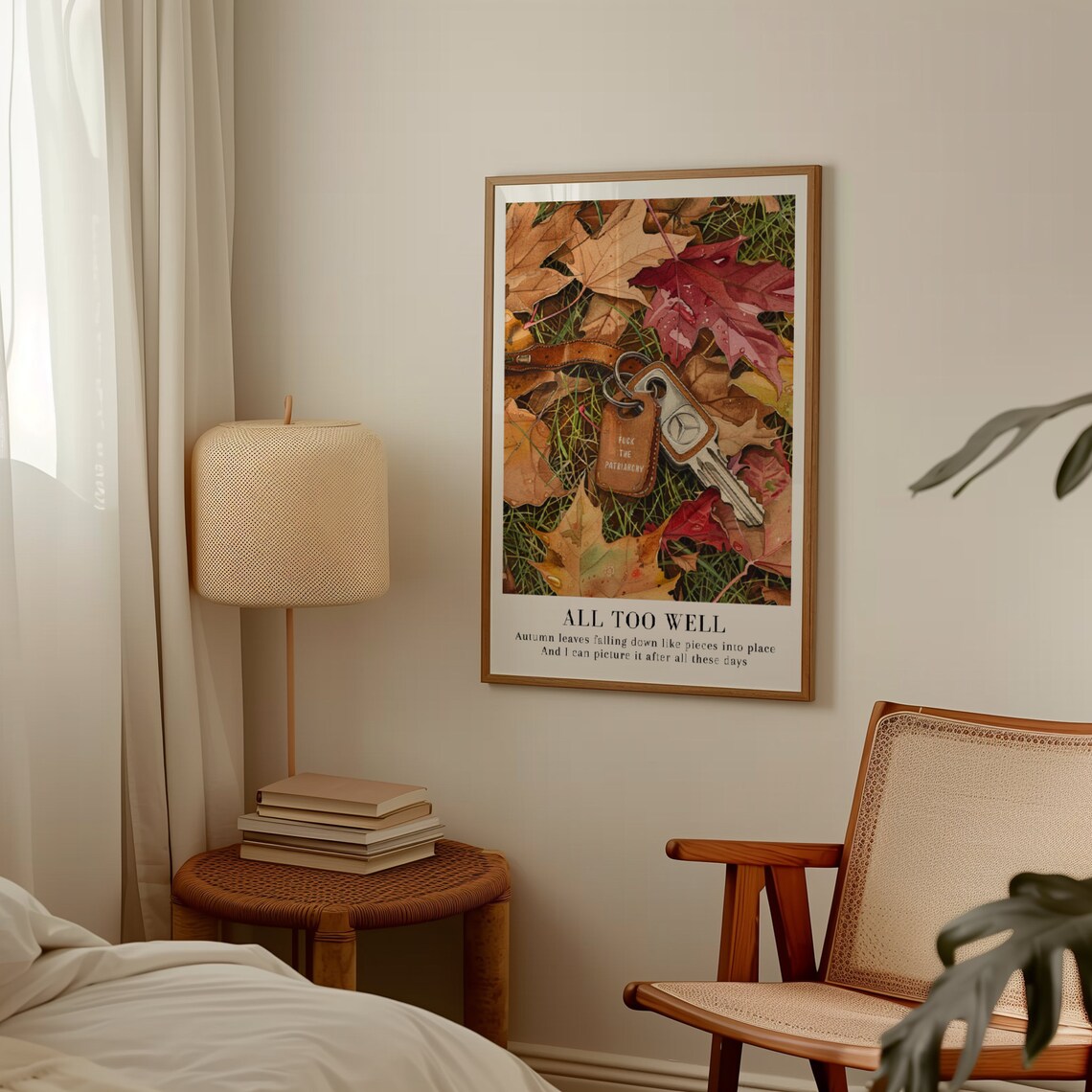 All Too Well Watercolor Print, Autumn Leaves Poster - Image 2