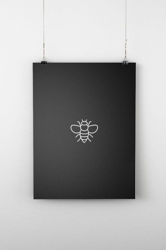 Bee Art Print Poster Wall Art Art Decor Wall Decor Art