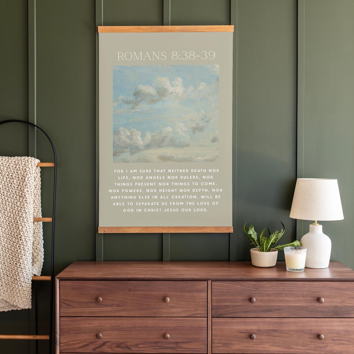 Romans 8 Bible Verse Christian Scripture Wall Art