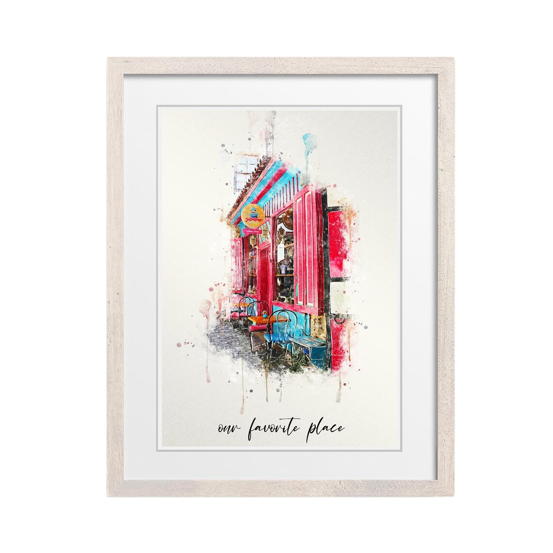 First Date Gift Portrait, Valentine Anniversary Gift - Image 2
