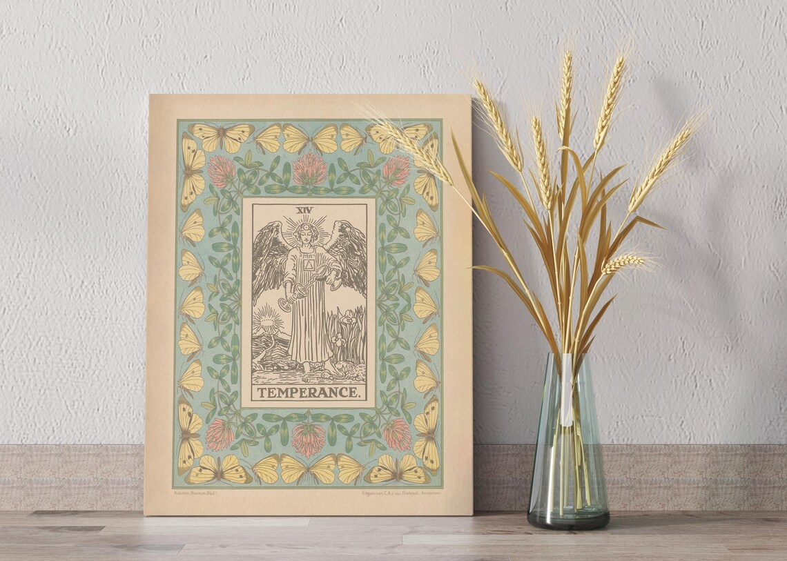 Temperance Tarot, Art Nouveau Tarot Art