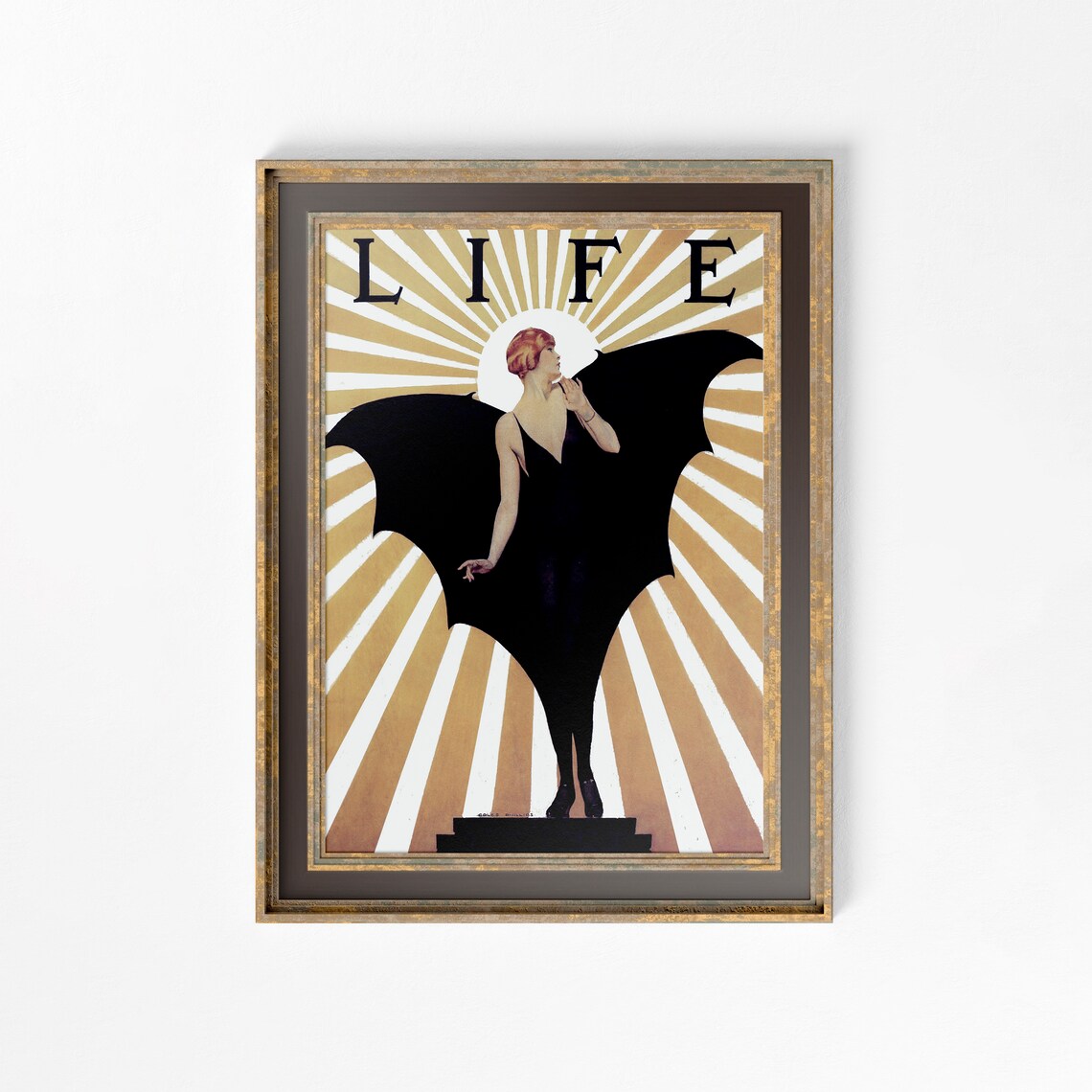 Life Magazine Flapper Lady Vintage Poster Print