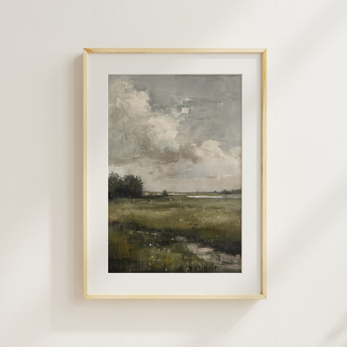 Rustic Country Vertical Landscape, Vintage Art Print - Image 2