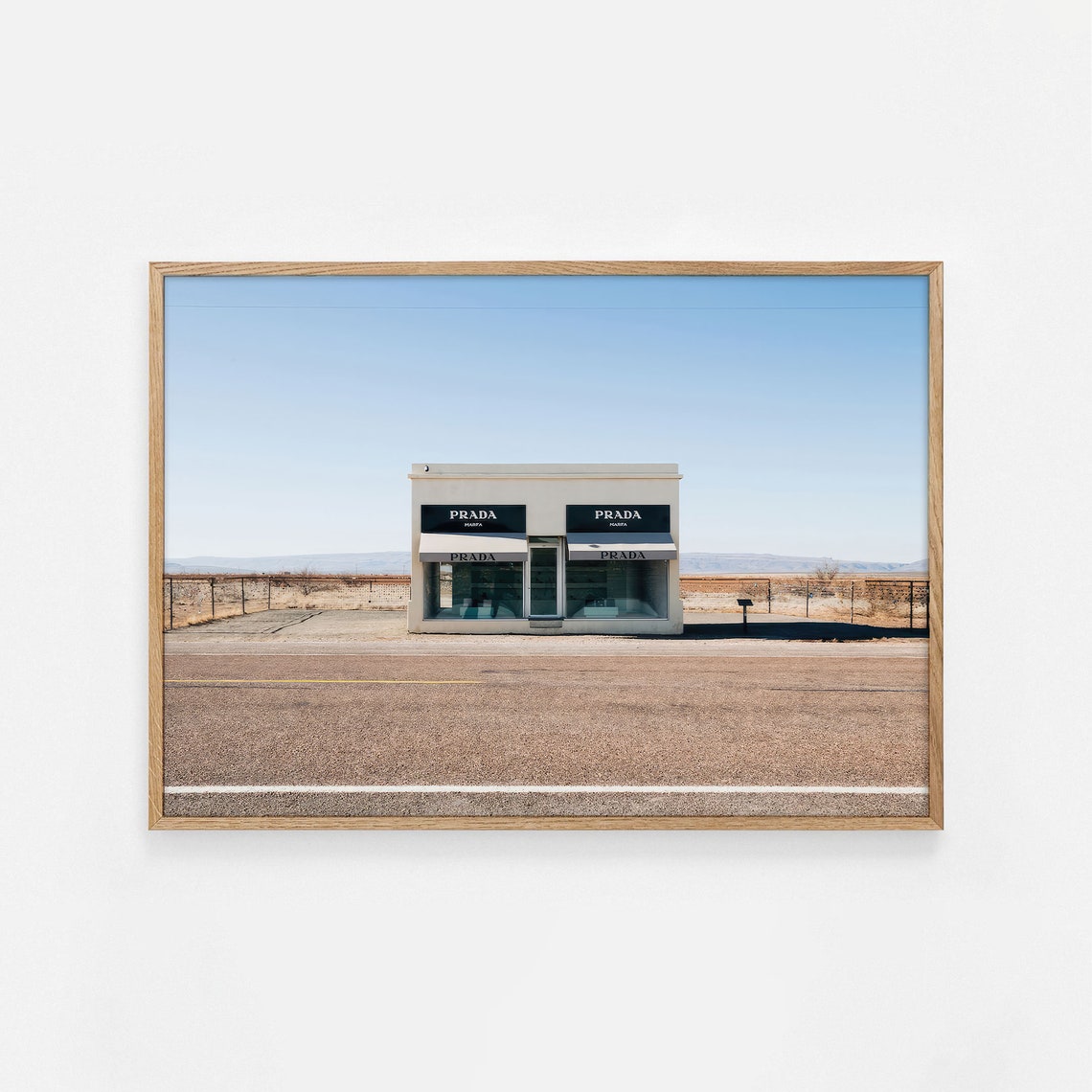Prada Marfa Storefront Texas Desert Roadside Photography Poster