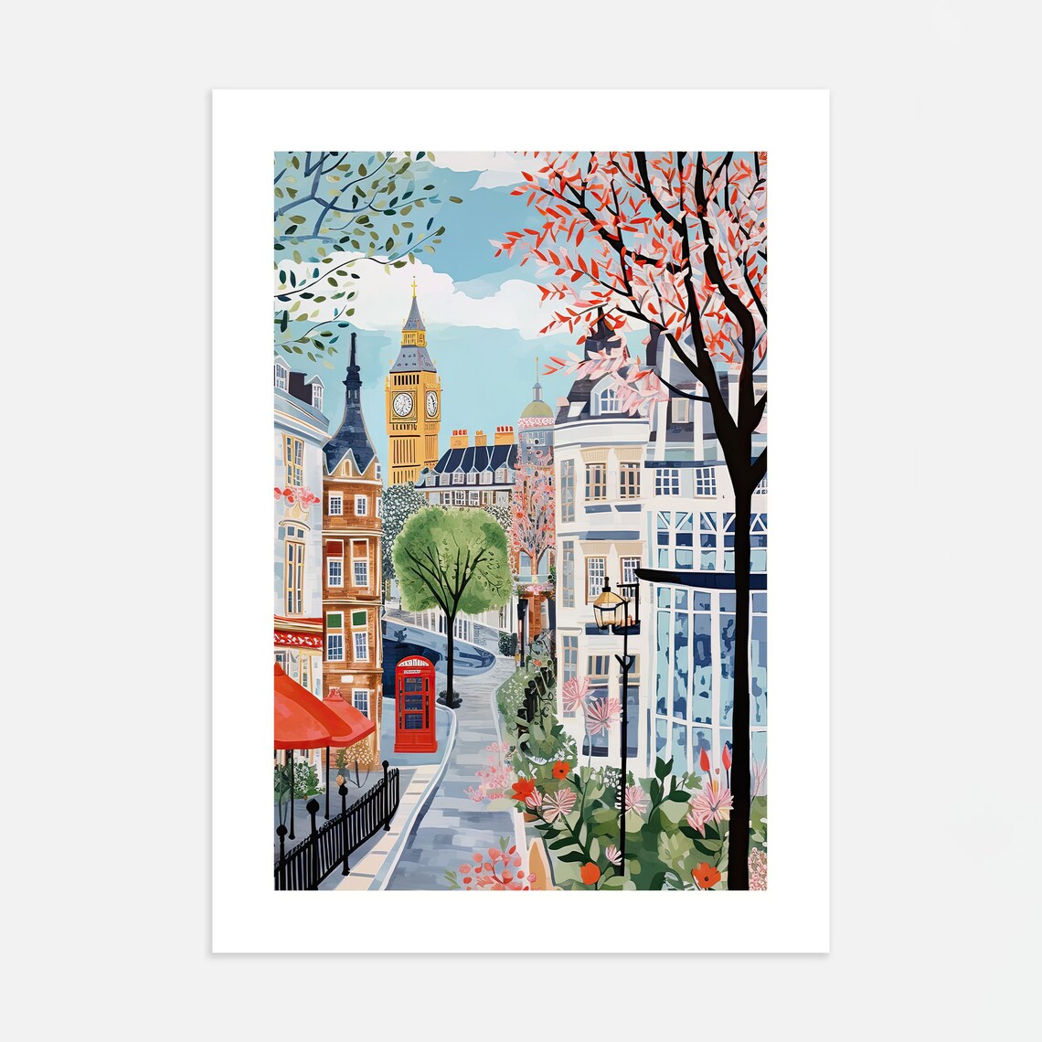 London Wall Art England Travel Gift Poster - Image 4