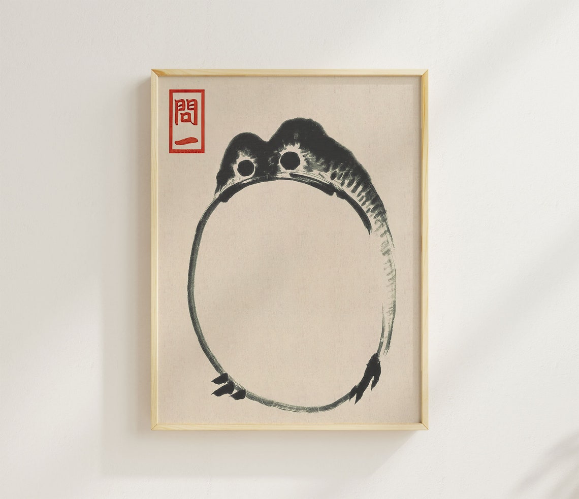 Matsumoto Hoji Frog 1814 Japanese Woodblock Ukiyo E Art Poster - Image 2