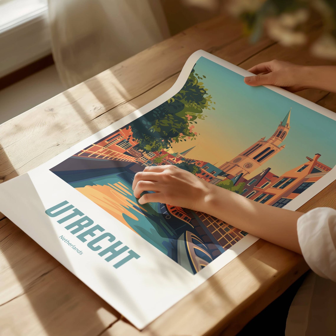 Utrecht Poster Vintage Travel Poster Retro Utrecht Travel Poster Gift Utrecht Wall Art Vintage Poster Utrecht Travel Poster - Image 3