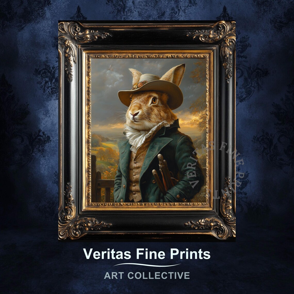 Dashing Rabbit Explorer, Victorian Steampunk Art Print