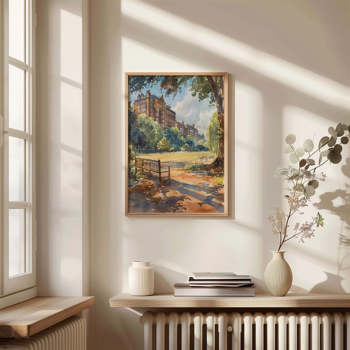 Burgess Park London Watercolor Painting Travel Print South East London Poster Skyline Wall Art Camberwell Peckham C30 616 - Image 4