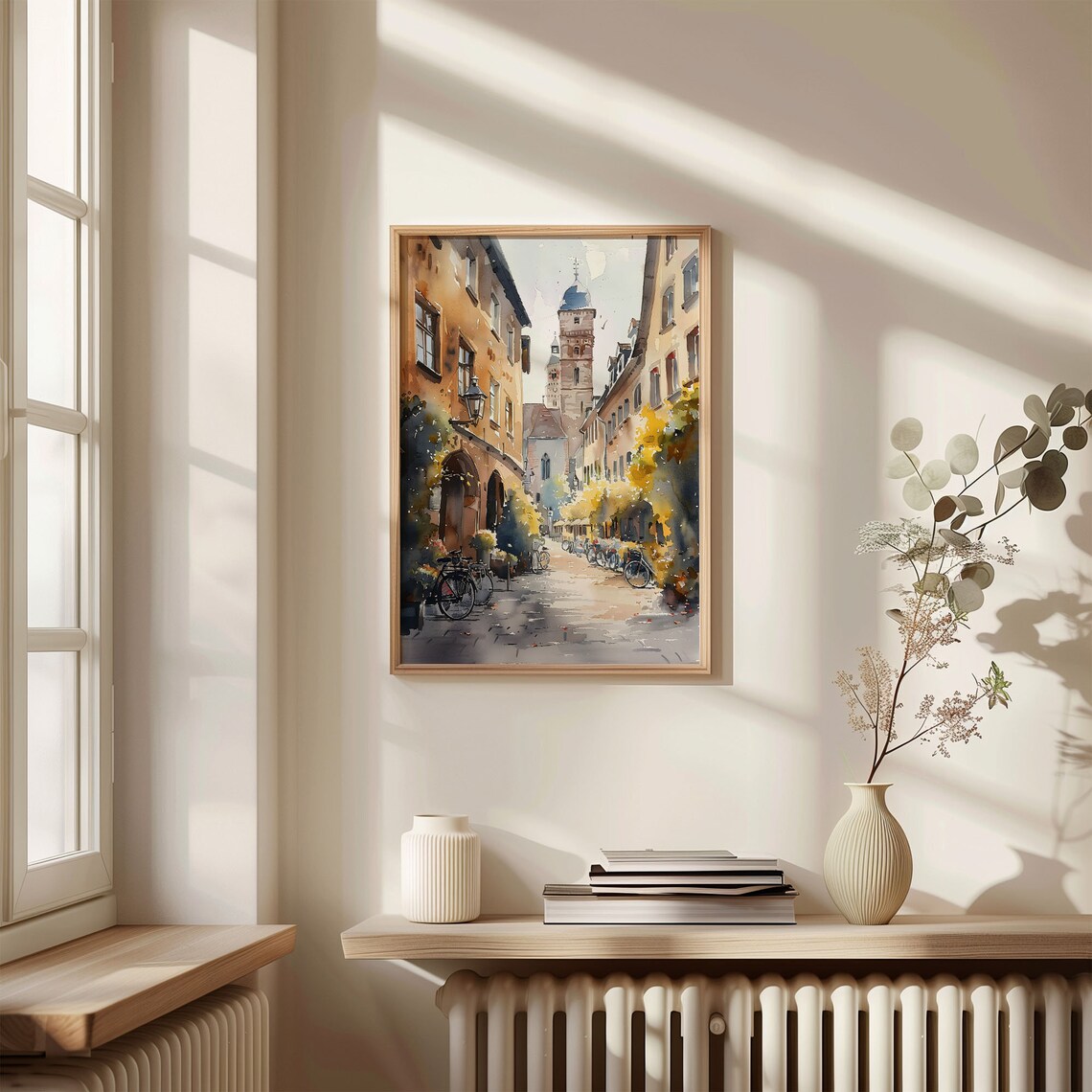 Nuremberg Watercolor Painting Art Print - Image 4