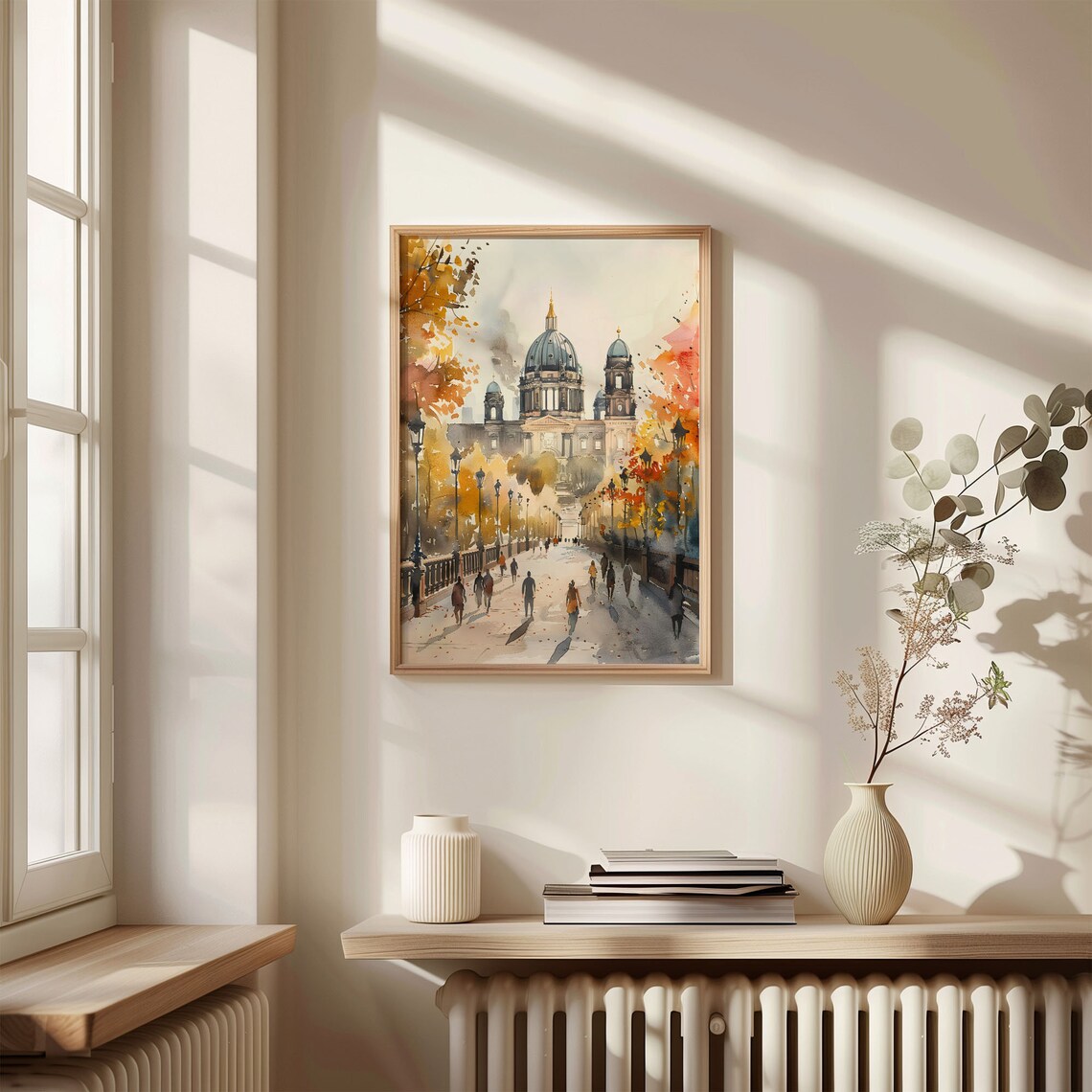 Berlin Watercolor Painting Art Print, Travel Decor - Image 4