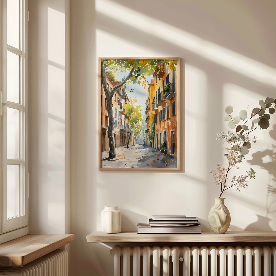 Barcelona Watercolor Travel Poster, Spain Art Print - Image 4