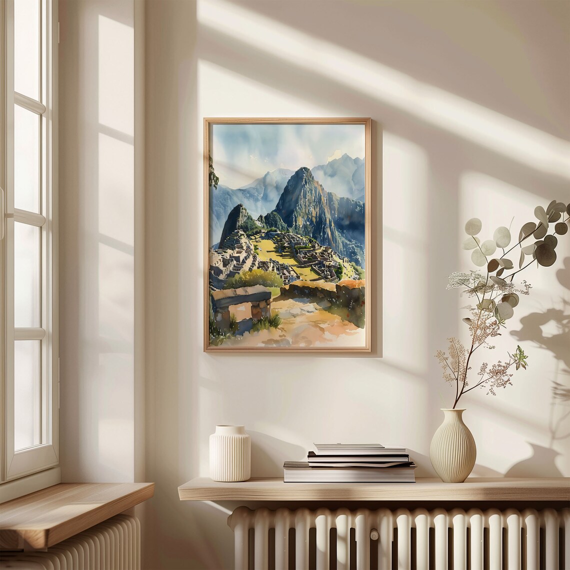 Machu Picchu Watercolor Travel Poster, Cusco Peru - Image 4