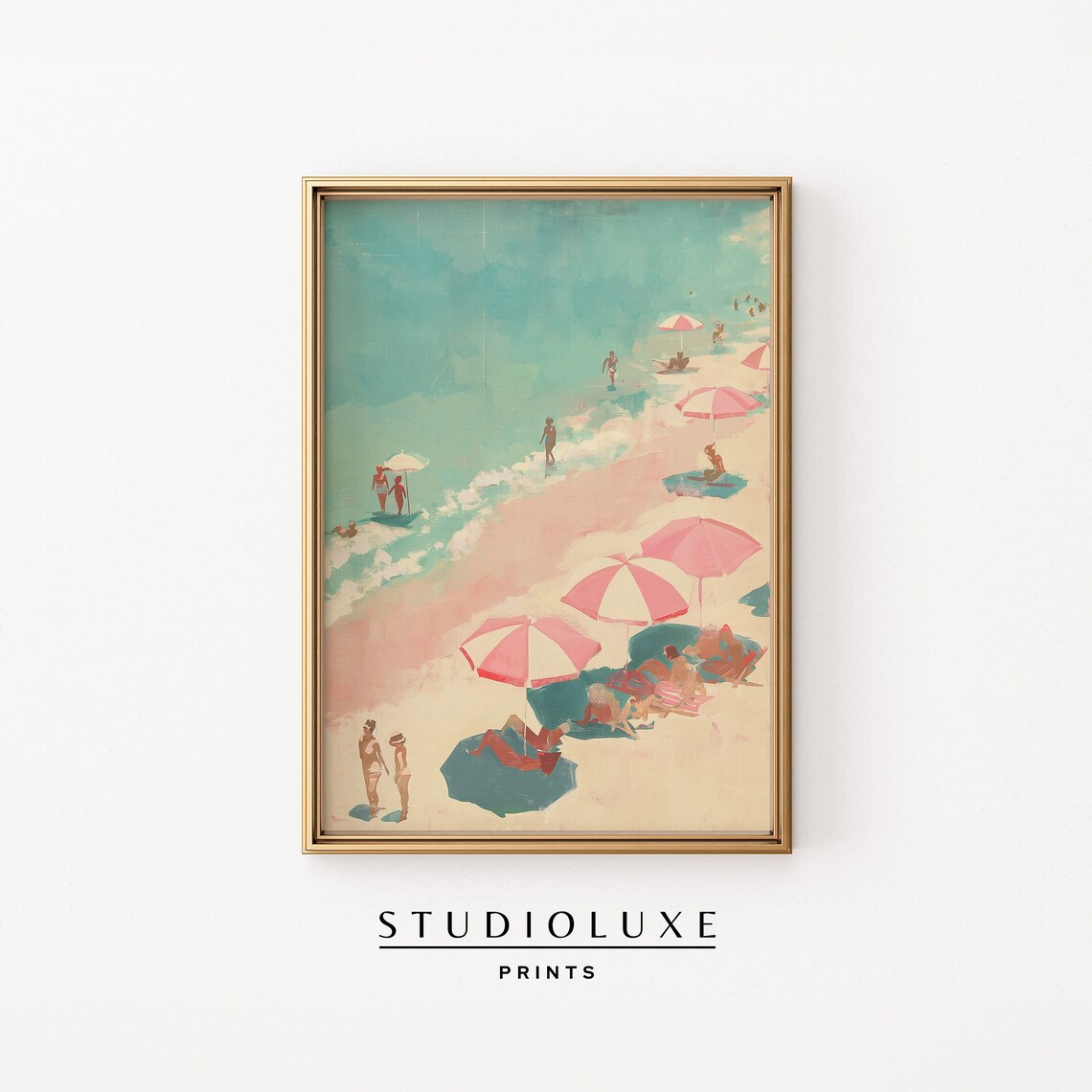 Beachy Coastal Granddaughter Travel Poster