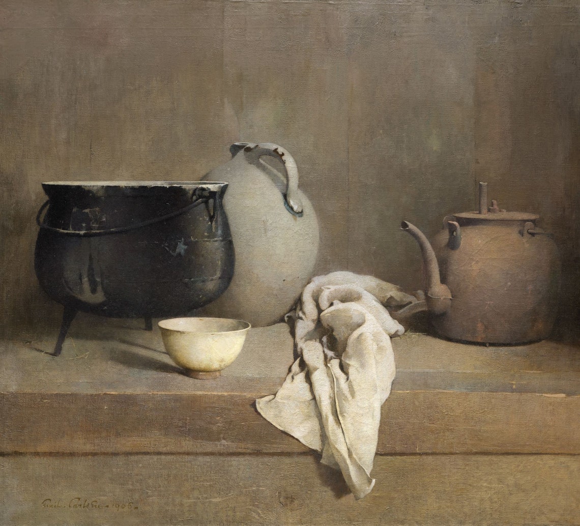 Farmhouse Kitchen Vintage Art Print - Image 3